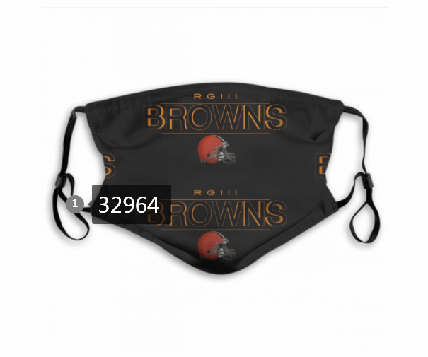 New 2021 NFL Cleveland Browns  142 Dust mask with filter->nfl dust mask->Sports Accessory